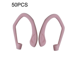 50 Peças Eg40 Para Apple Airpods Pro Sports Fone De Ouvido Sem Fio Bluetooth Silicone Antiderrapante Gancho De Orelha Rosa