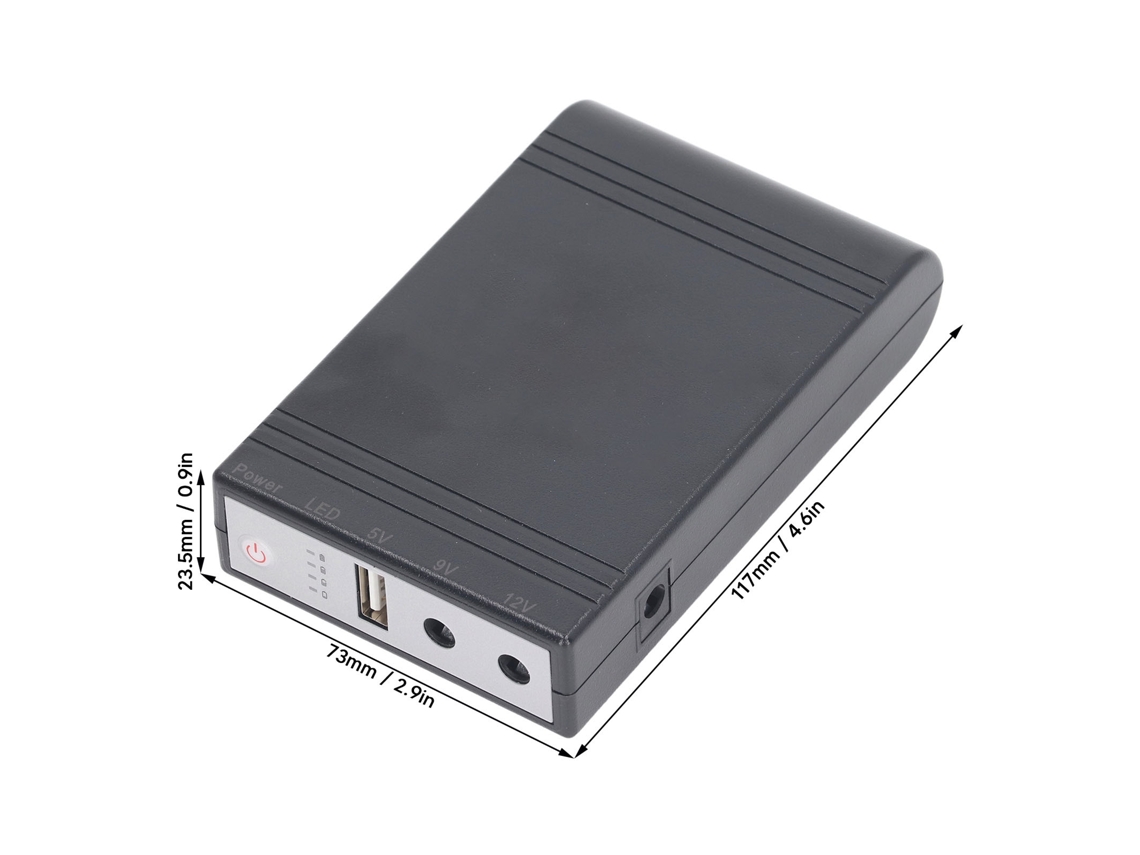 Laxiscreed Bateria Portátil 10400mah Para Câmeras E Roteadores Em Emergências