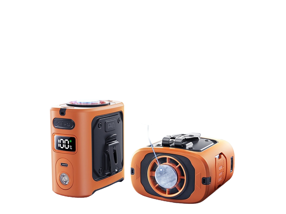 Laxiscreed Ventilador De Cintura Portátil Com Refrigeração Por Semicondutores Para Uso Ao Ar Livre