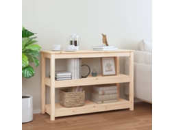 Vidaxl Mesa Consola 110x40x74 Cm Madeira De Pinho Maciço