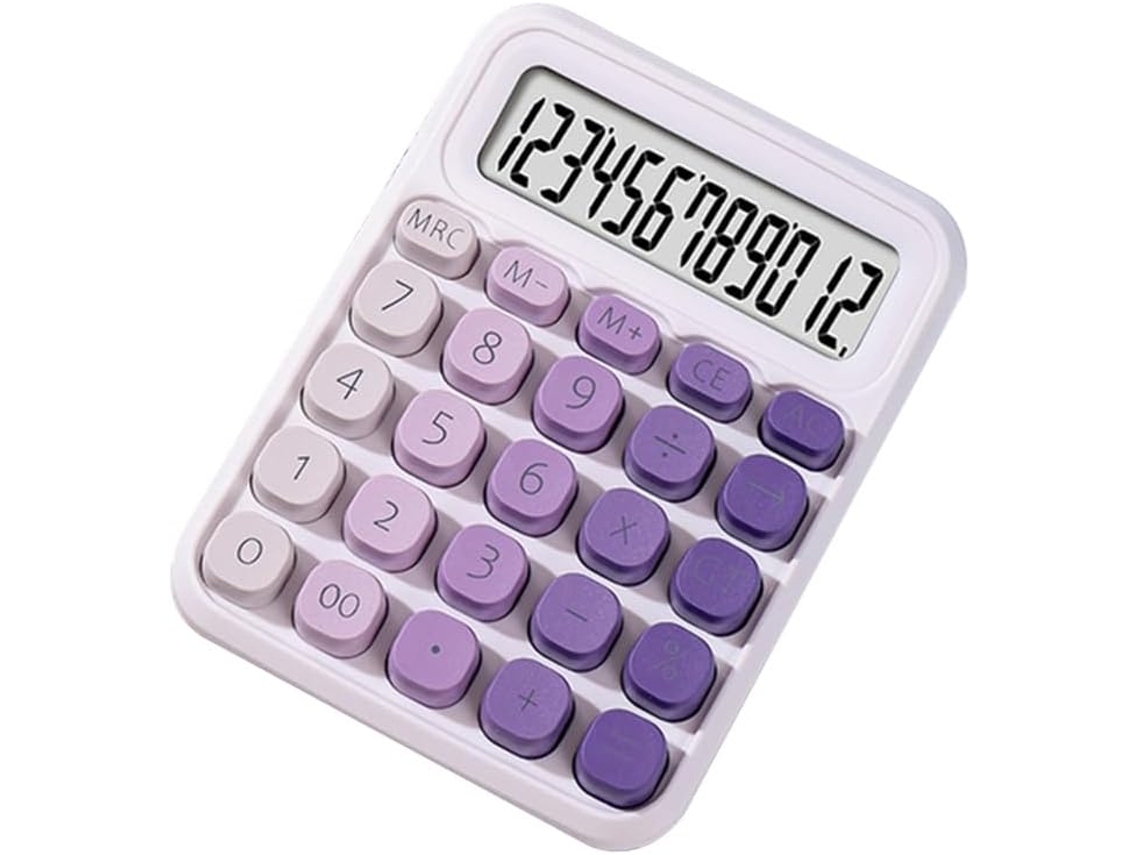 Calculadora de 12 Dígitos com Fonte de Alimentação Dupla para Eletrônicos Domésticos SFUSHOS