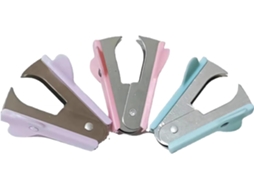 3 Removedores de Grampos, Removedor de Grampos com Mandíbulas de Aço, Cabo Largo para os Dedos, Material para Grampos BRILVIBERA