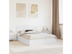 Vidaxl Cama Com Armazenamento Branco 160 X 200 Cm Derivados De Madeira