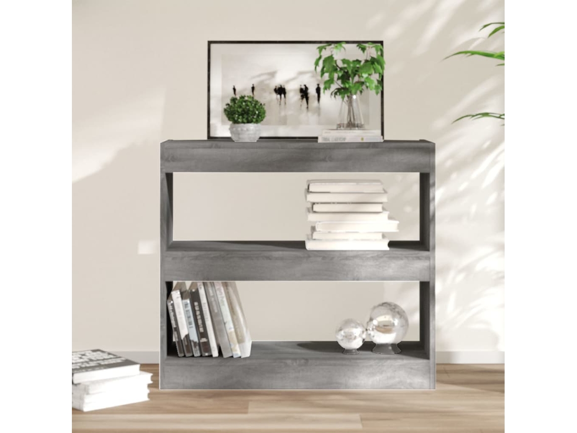 Vidaxl Estante/divisória 80x30x72 Cm Cor Sonoma Cinza