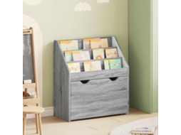 Vidaxl Estante Infantil Com Gaveta Cinza Sonoma 60 X 29,5 X 69 Cm