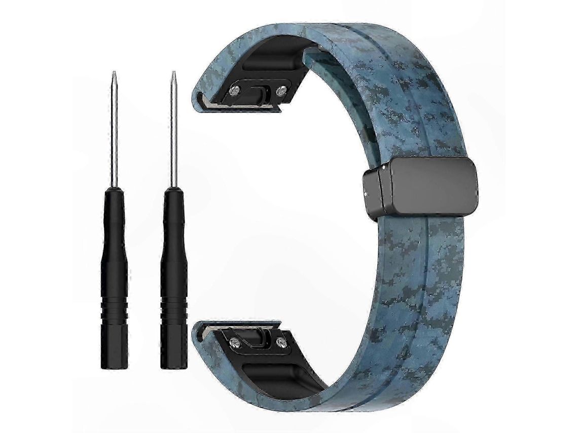 Pulseira de Silicone Camuflada 22 Mm GOKOCO
