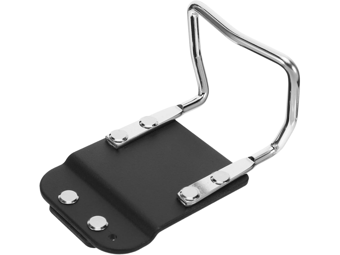 Clipe de metal resistente em aço inoxidável Lurrose com gancho para ferramentas de cinto, ideal para o trabalho.