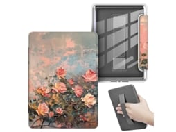 Capa PANOONA para Kindle 6" 11ª Geração com Pulseira de Pulso Segura e Rosa