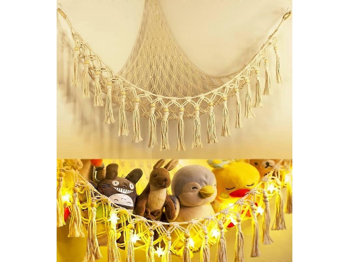Rede Para Guardar Bichos De Pelúcia Com Luzes Led