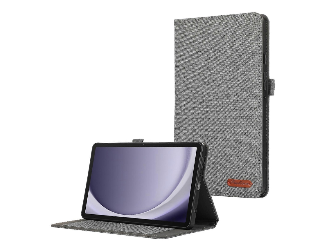 Capa de couro com textura de tecido horizontal Webake para tablet