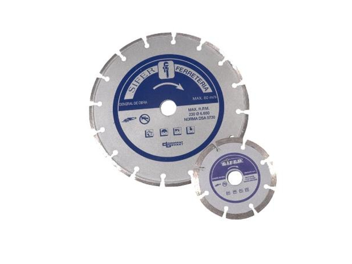 Sifer disco diamante 230 pastilla   7 mm segmentado azul 14434