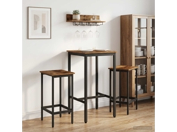 Vidaxl Banco De Bar 2 Unid. Madeira Antiga 40 X 32 X 64 Cm