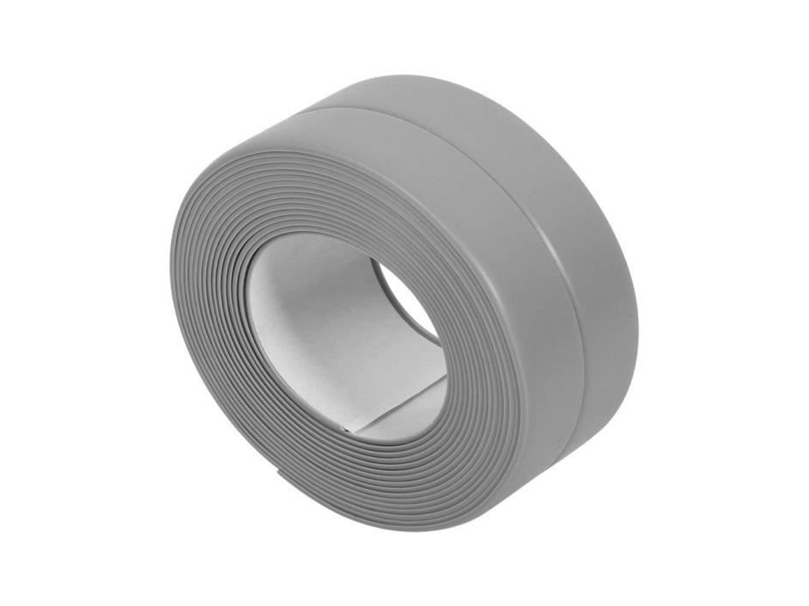 Tira conjunta PVC auto-adesivo fita de vedação borda da parede canto calafetagem tira para banho cozinha banheira (cinza 22mm 3.2m) DELAMAN