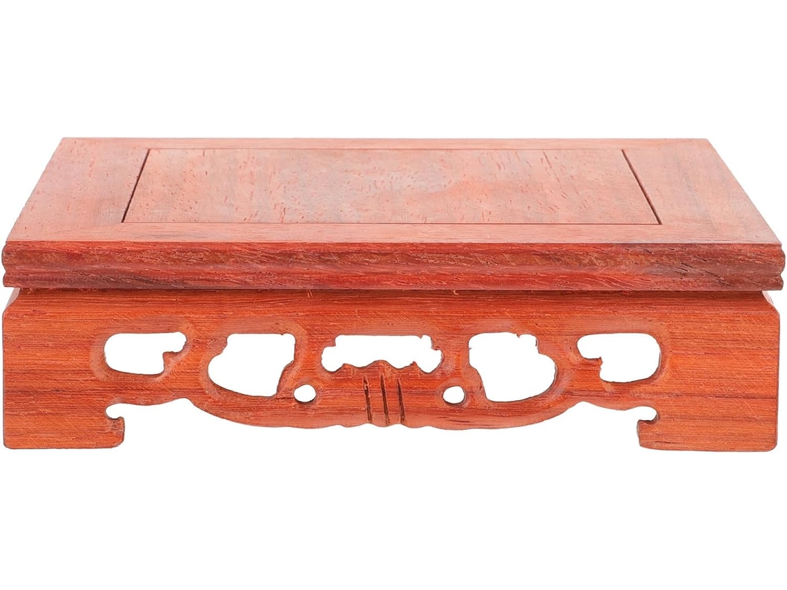 Madeira Maciça Exibição Decorativa Compacta Bonsai Suporte Resistente Decoração Interiores Estar Escritório GOKOCO