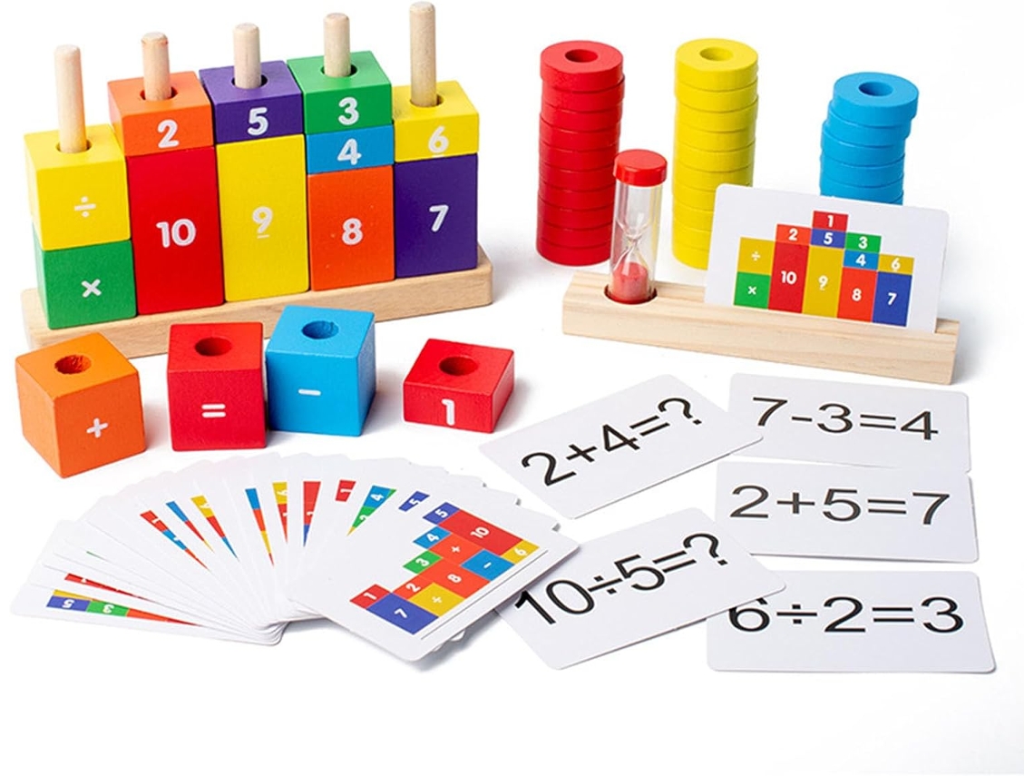 Conjunto De Peças Manipuláveis Para Matemática, Blocos Numéricos