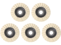 Pacote Com 5 Discos De Feltro Lã 11,4 Cm (4,5 Polegadas) Para Metal,