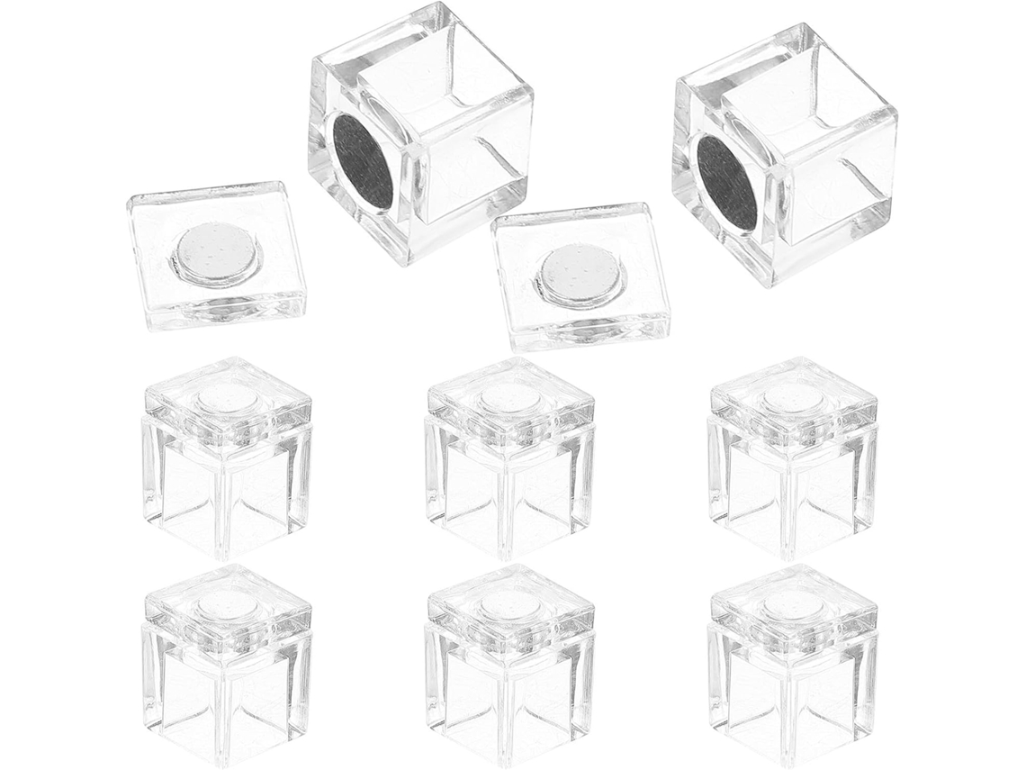 Fecho Magnético Invisível, Conjunto Com 8 Peças Em Acrílico.