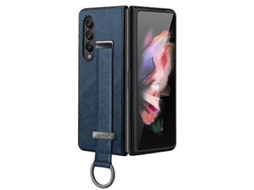 Capa De Celular À Prova De Choque Com Textura De Couro E Toque De Pele Para Samsung Galaxy Z Fold4 Sulada Cool Series Pc