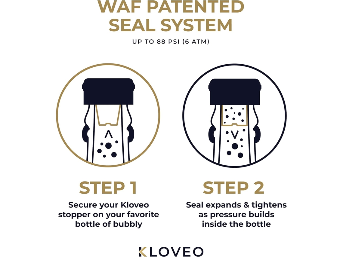 Rolha De Champanhe Em Aço Inoxidável Com Tampa Para Vinho - Universal Fläck