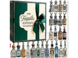 Calendário De Advento Navideño 2025 Decoração Acrílico Estilo Completo 2d Presentes Surpresa Tequila