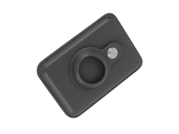 Carteira Magnética Para Cartões Com Apoio Magsafe E Localizador Ios Case Em Couro Protector Para Iphone Preto 2 Em 1
