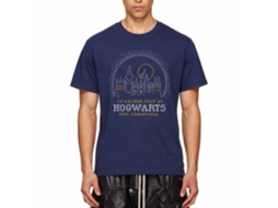 Rockinstone Harry Potter I'd Rather Stay At Hogwarts This Christmas Navy T-shirt Size:s