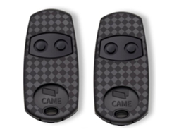 2 Controles Remotos Came Top 432ev Para Portão, Pretos