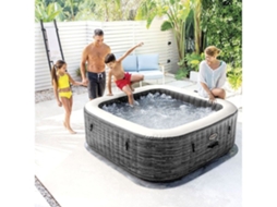 Spa Insuflável de Exterior Greystone Deluxe 4 Pessoas 211X211 Cm INTEX (Outlet Grade A )
