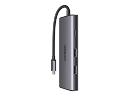 Adaptador de hub USB Ugreen Revodok Pro 7 em 1 com 2 portas USB A 3.2, USB C 3.2, SD/TF e PD