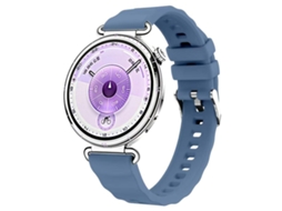 Bracelete para Huawei Watch Gt 6 / 5 / 4 XIAOMOYU em silicone cor sólida com fecho de mola rápida azul topázio (41mm)