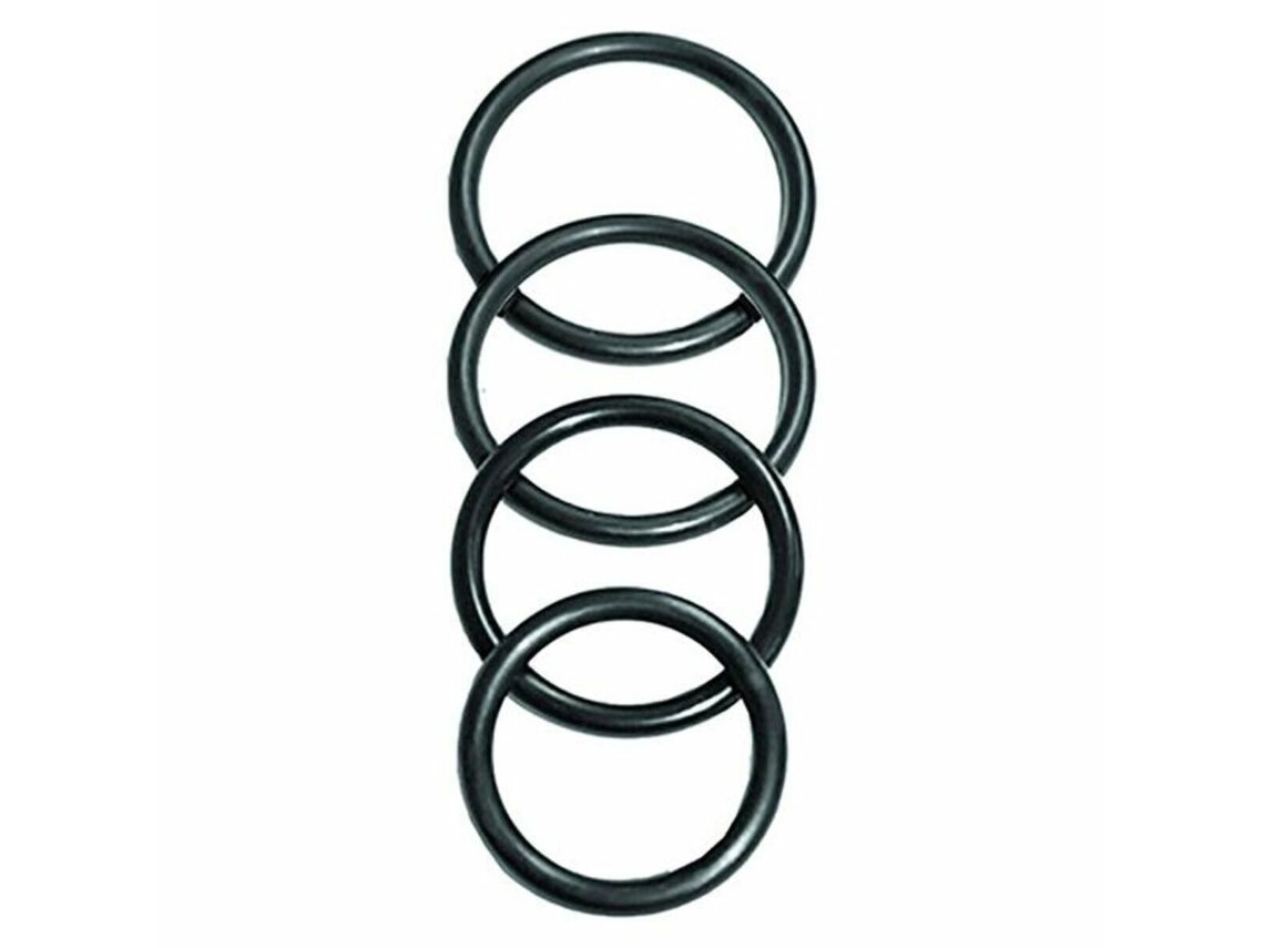Conjunto De 4 Anéis Penianos O-Rings Tamanhos Variados Sportsheets Ss694-01