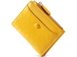 Carteira Pequena Mesdômes - Porta-moedas Em Pele Elegante - Amarelo