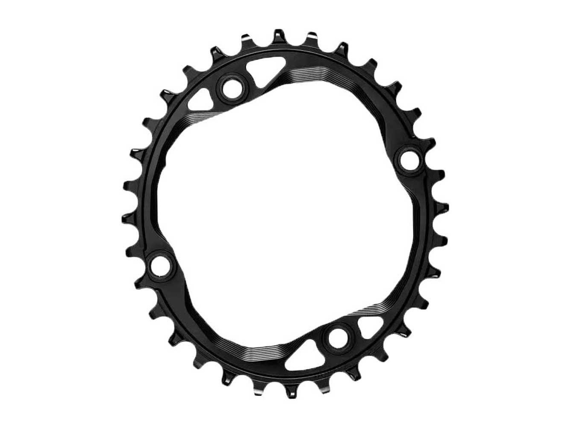 Absolute Black Oval With Bolts And Spacers 104 Bcd