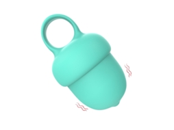 Vibrador de Massagem de Silicone À Prova D'Água de 10 Frequências Verde YIZHOOD