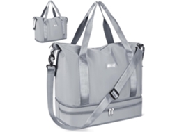 Bolsa de Viagem AQUAFORGE portátil, impermeável, para roupas e viagens ao ar livre, azul celeste