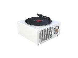 Alto Falante De Toca Discos Bluetooth Compatível Com V5.0 Vinil Toca Discos Estéreo Vintage Alto Falante Portátil Whi Slowmoose
