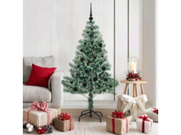 Vidaxl Árvore De Natal Artificial Coberta De Neve Com Luzes De Led