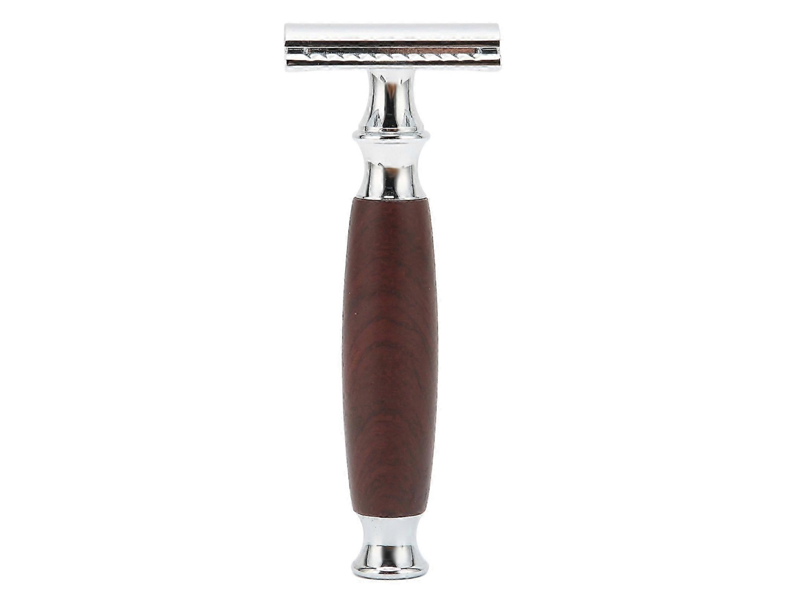 Aparelho De Barba De Segurança Com Cabo De Madeira, Design Clássico