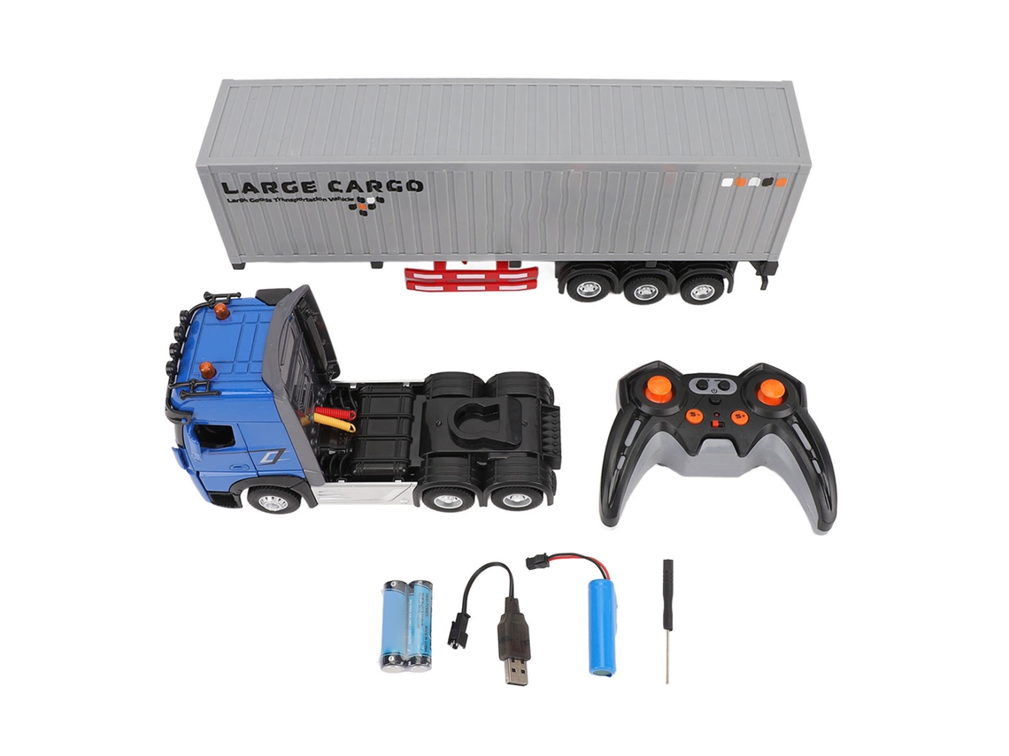 Primerox caminhão Semi reboque Rc com Portas Abertas Contêiner Transporte Liga Música