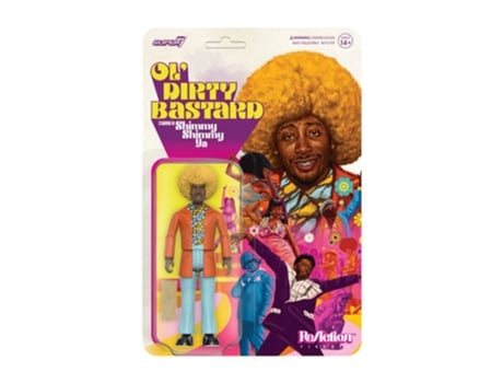 Figura Super7 OL' DIRTY BASTARD Shimmy Shimmy Ya Reaction Figura 3.75