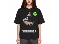 Rockinstone Poltergeist Movie Video Cassette Cover Black Adult T-shirt Size:xl