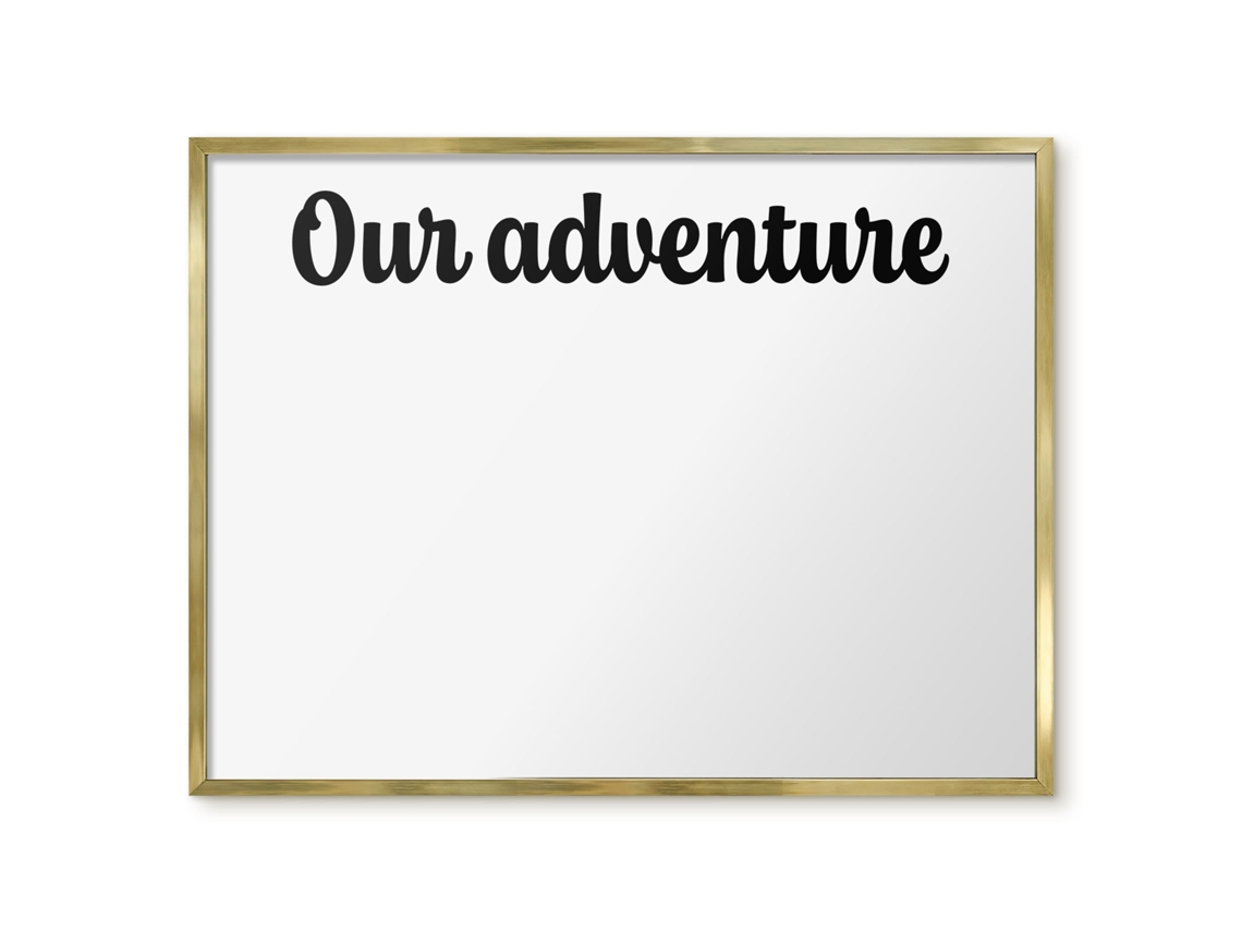 Quadro magnético de parede Nossa aventura para o quarto Espelharte (80x60 cm)