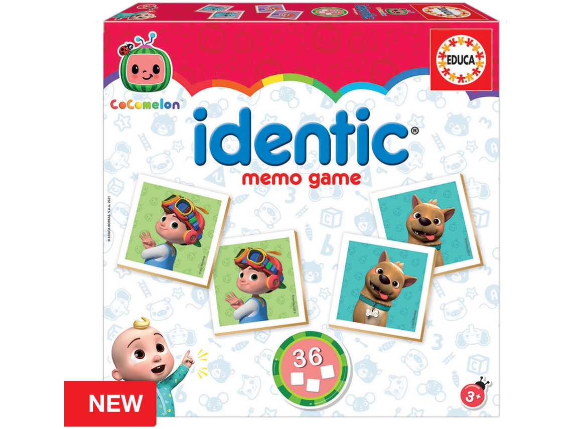 Jogo Educativo EDUCA Cocomelon dentic Memo Game (Idade Mínima: 3 Anos - 22,5 x 22,5 x 4,7 cm)