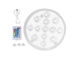 2026 lâmpada Led Submersível Rgb 16 Cores com Ímã e Ventosa para Aquário, Piscina, Fonte e Decoração de Festa
