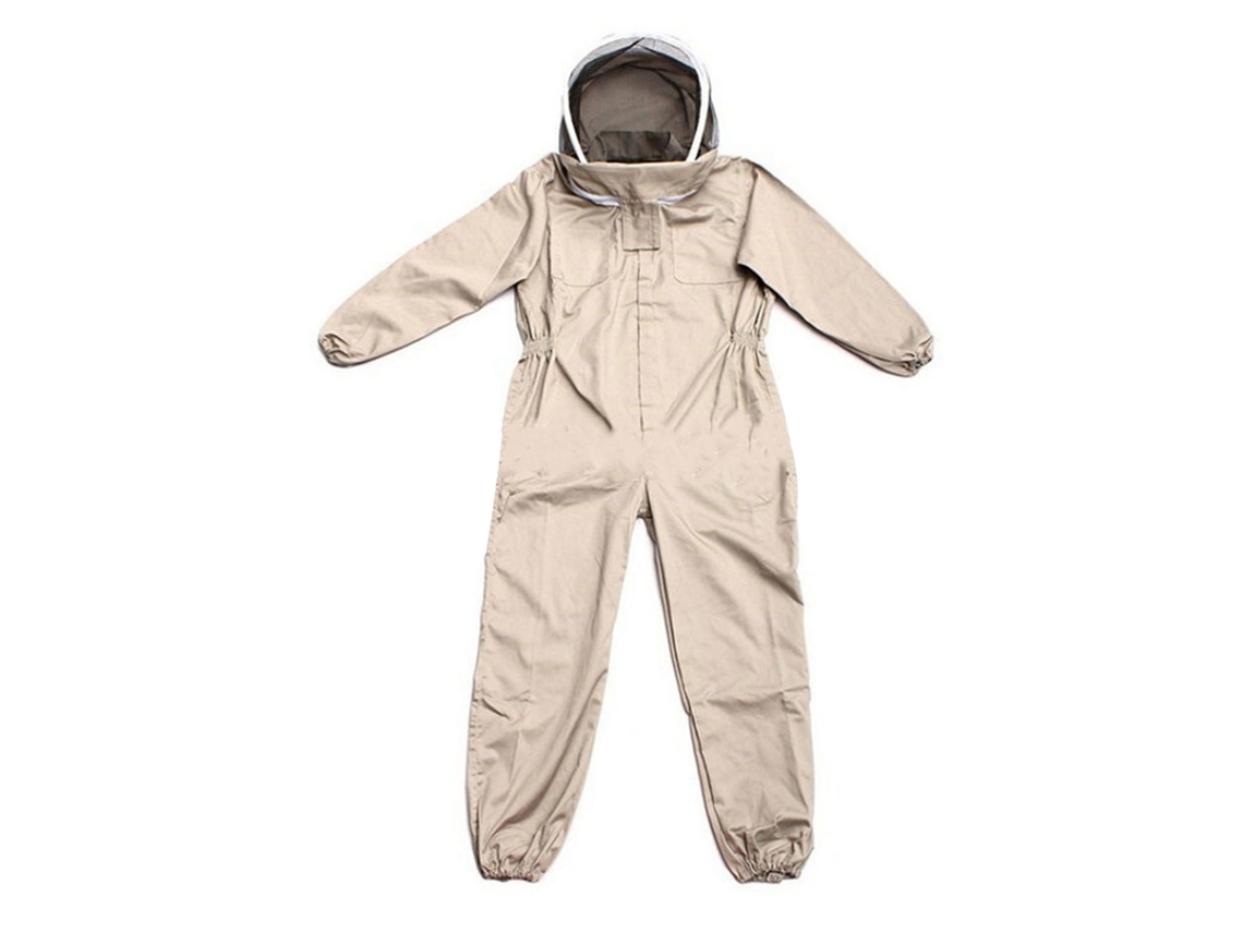 Traje Apicultura Uma Peça Capuz Removível Algodão Respirável Confortável XL S/MARCA