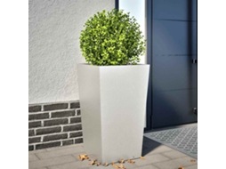 Vidaxl Vaso/floreira De Jardim 45x45x75 Cm Aço Inoxidável