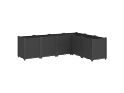 Garden Planter, Garden Planters Vidaxl Preto Polipropileno (160 X 120 X 53 Cm)