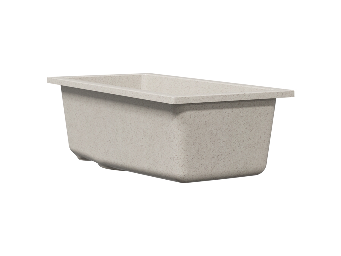 Conjunto 1 Cuba De Granito Vidaxl Bege Granito (21 X 44 X 14 Cm)