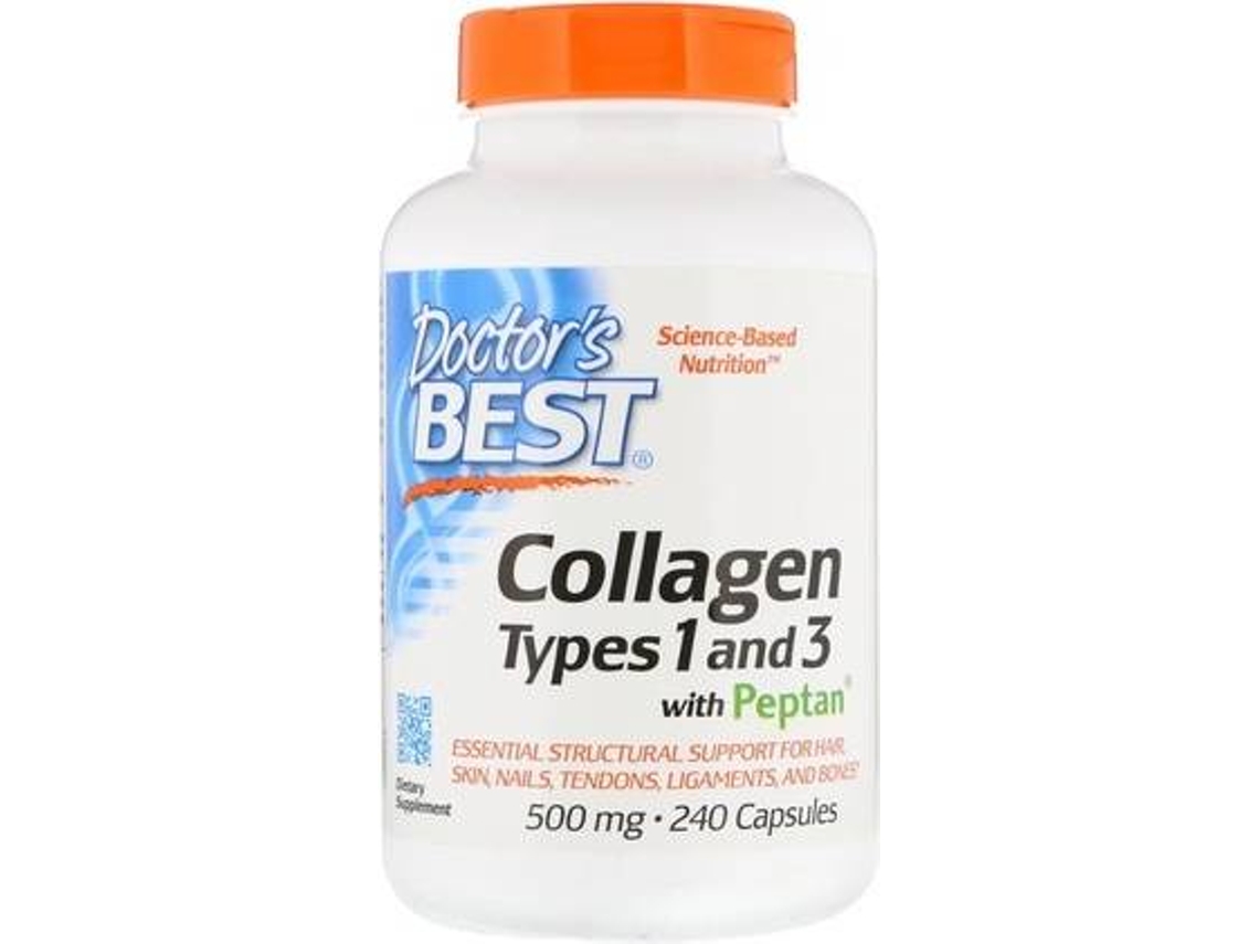 Suplemento Alimentar DOCTOR'S BEST Tipos De Colágeno Vitamina C (240 cápsulas)