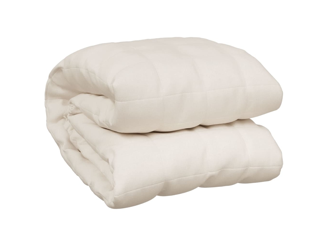 Weighted Blanket, Weighted Blankets Vidaxl Creme Tecido (120 X 180 Cm)